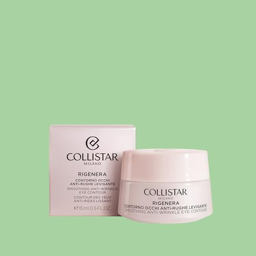 Collistar Rigenera Smoothing Anti Wrinkle Eye Contour 15 ml, 0.5 Fl Oz Made in Italy [italian import]