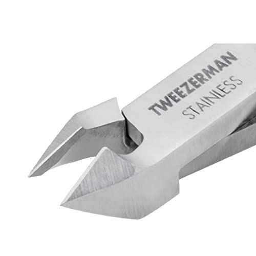 Tweezerman Rockhard Stainless Steel Cuticle Nipper, 1/2 Jaw
