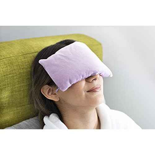 DreamTime Inner Peace Eye Pillow, Aromatherapy Lavender, Wellness and Relaxation Mask, Sooth Stress and Relieve Headaches, Purple Velvet