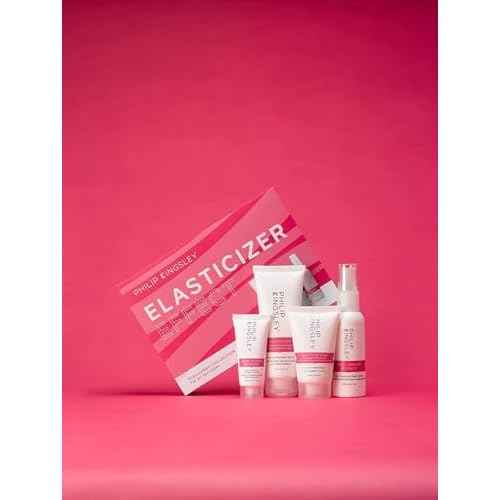 PHILIP KINGSLEY Elasticizer Deep Conditioning Treatment Hair Care Kit - Repair Hair Mask, Booster, Leave-In Conditioner Spray and Styling Cream, Adds Bounce and Shine, for Dry Damaged Hair