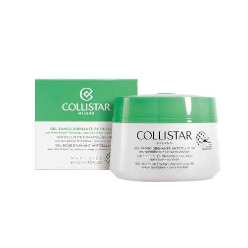 Collistar Gel-mud Draining Anti-cellulite, Unpublished gel-fango texture, has a targeted anti-cellulite, slimming and draining, Contains escin and white mud, Without rinsing, 400 ml