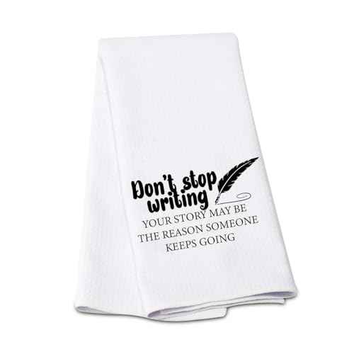 G2TUP Creative Writer Don't Stop Writing Makeup Bag - Future Author Cosmetic Bag - Novelist Appreciation Gift - Zipper Travel Bag (Stop Writing KT)