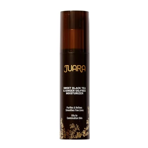JUARA: Sweet Black Tea & Ginger Oil-Free Moisturizer | Matte Finish Lotion Reduces Shine | Deluxe Moisturizing Facial Treatment | Plumping Hyaluronic Acid | Paraben & Sulfate Free | Vegetarian | 1.7oz