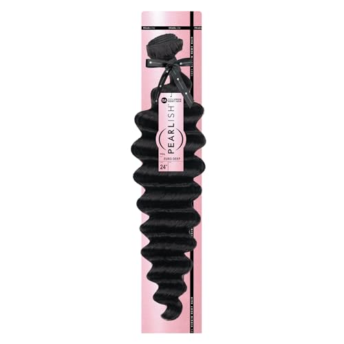 Sensationnel Pearlish bundle human hair - euro body deep pearl conditioned 15a soft remy beauty supply sew in or glue on bundles (20 Inch, NATURAL)