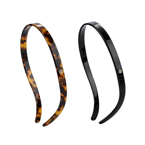 EVITA PERONI Hair Bands - No Pressure, No Headache, Comfortable Thin Non-Slip Headbands for Women's Hair and Fashion (2PCS)