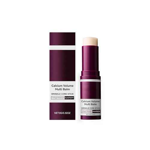 Vitalig Calcium Volume Multi Balm | 9g Collagen Moisturizing Stick for Face, Eyes, Neck | Hydrating & Firming Skin | Vitamin D & Elastin Enriched | For All Skin Type (1PC)