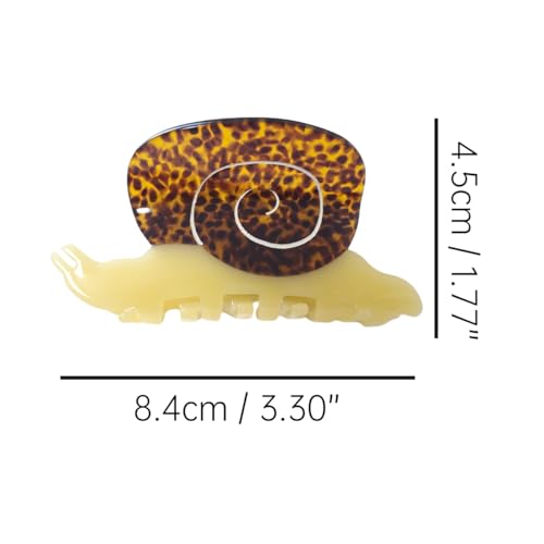 Snail Hair Clip,Acetate Hair Claw,Small Hair Clips for Women