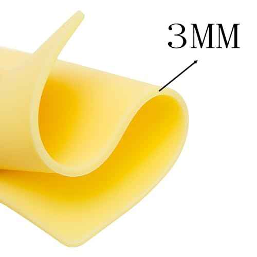 3MM Blank Tattoo Practice Skin,New Star Tattoo 12Pcs Double Sides Thick Fake Skin Tattoo Practice 8¡¿6 in Soft Practice Skin for Beginners and Experienced Artists Microblading Tattoo Supplies, Beige