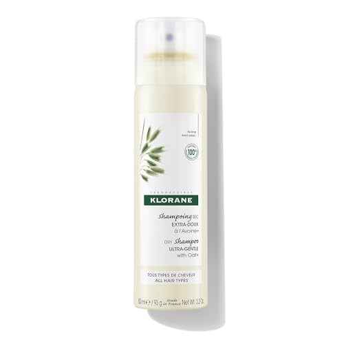 Klorane Ultra Gentle Dry Shampoo with Oat+ - Gentle Formula - Instantly Revives Hair and Eliminates Odor, Dirt, and Oils - Hypoallergenic & Vegan - Paraben & Sulfate-Free