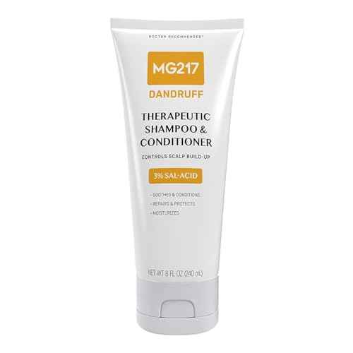 MG217 Dandruff Shampoo & Conditioner, 3percent Salicylic Acid Shampoo & Conditioner, 8 oz Tube, Clear