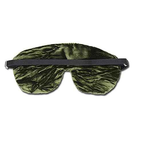 Handmade Weighted Sleep Eye Mask Yoga Pillow - Flax Seed Fill - Unscented - Spring Green - TEMF-SG
