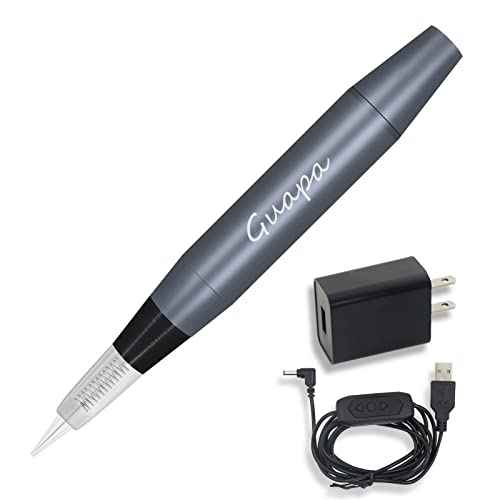 Guapa Microblading Tattoo Machine Electric MST Permanent Makeup Machine Tattoo Gun Device for Eyebrow Eyeliner Lip Body Art Beauty (Machine Gray)