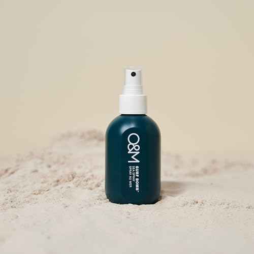 O&M Surf Bomb Sea Salt Texture Spray, Natural Texturizing Mist for Beach Waves, Hair Styling Product for Women & Men, Vegan Formula, UV Protection, Hair Volume Enhancer, 150ml