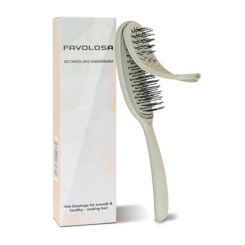 Unique Design Wet Detangling Hair Brush- Vented Design & Ultra Soft Bristles with Removable Screen Manages Tangle and Uncontrollable Hair. Pain-Free. Christmas Stocking Stuffer Gift.