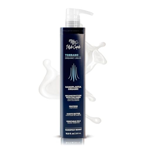 I Belli Capelli Torrano Liquid Nanoplastia Keratin Hair Treatment- Straightening in 1 Step, Formaldehyde Free-Nanoplastia Para Alisar Cabello, Keratina Organica Sin Formol Para Alisar(16.9Fl.oz/500ml)