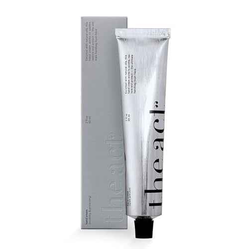 The Act Hand Cream for Women & Men, Lamellar Technology with Vitamins A & E for Deep Hydration and Anti-Aging, Moisturizing, Organic, Vegan (2 Fl Oz, Subtle Herbal)