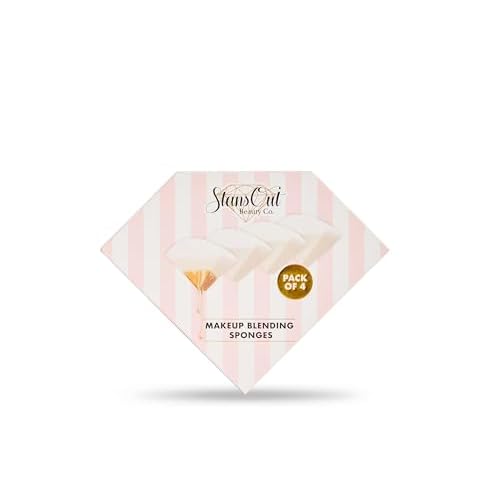StansOut Beauty Sponge 4-Pack ? Streak-Free, Airbrushed Finish | Reusable, Quick-Drying, Latex-Free | Multi-Angle Blending Sponge for Cream, Liquid & Powder | Pro Makeup Applicator