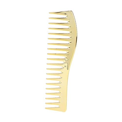 Comb Set, Fine and Wide Tooth Hair Cutting Comb for Hairdressing Salon,Professional Shaping & Wet Pick Barber Brush Tools, Anti-Static Hair Brush for Men Boys(gold)