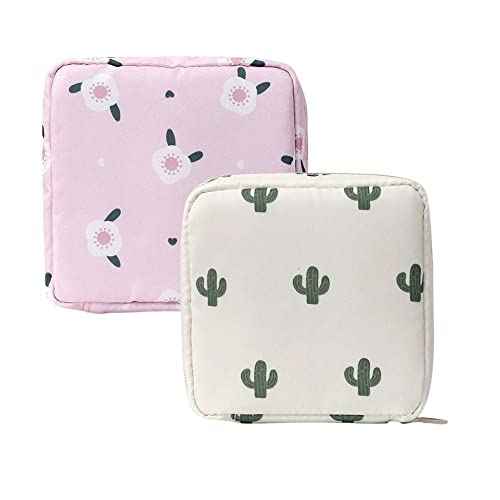 2PCS Mini Makeup Bag,Cute Pocket Cosmetic Bag,Portable Small Make Up Bags for Women,Travel Cosmetic Bag Small Makeup Pouch,Mini storage bag for Sanitary pad,coin,lipstick,jewelry