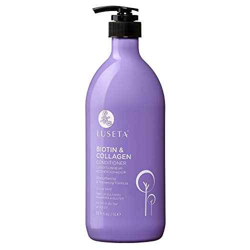 Luseta Biotin & Collagen Conditioner Thickening for Hair Loss & Fast Hair Growth - Infused with Argan Oil to Repair Damaged Dry Hair - Sulfate Free Paraben Free 33.8oz