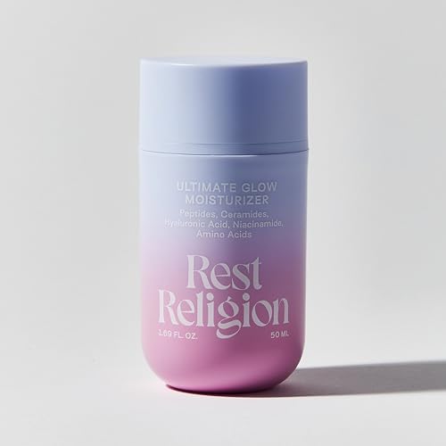 Ultimate Glow Moisturizer with Peptides, Ceramides, Hyaluronic Acid, & Niacinamide, Face Moisturizer for Dry, Stressed & Dull Skin