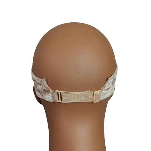 LIT UNICORNS Velvet Grip Wig Band | Silicone and Lace | For All Hair Lenghts | Adjustable for Lace Front Wigs (Beige)