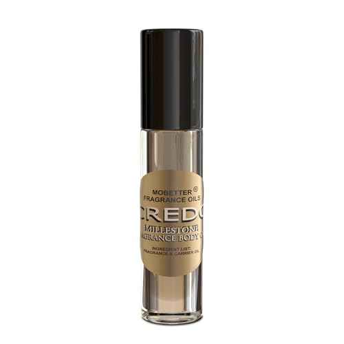 MOBETTER FRAGRANCE OILS Credo Millestone Unisex Body Oil 1/3 oz roll on Glass Bottle