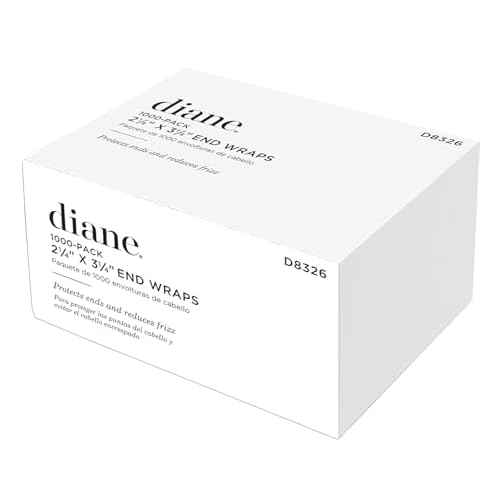 Diane End Wraps for Styling Hair in Salon or at Home 2.25 inch x 3.25 inch, White, 1000 Count(Pack of 1)