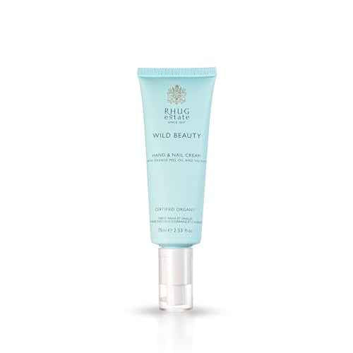 Rhug Wild Beauty - Hand & Nail Cream with Orange Peel Oil and Yarrow | Nourishing Moisturizer for Hands | 75ml | Made in the UK