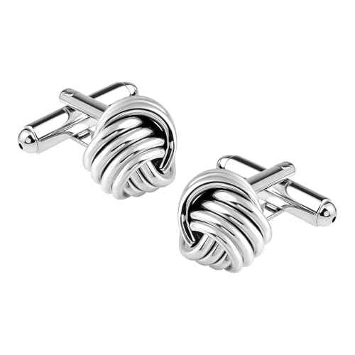 LeCalla 925 Sterling Silver Cufflinks for Men | Grooms Wedding Cuff-Links | Formal Shirt Cufflinks Accessories | Gifts for Dad, Groom, Husband, Father¡¯s Day & Business Events