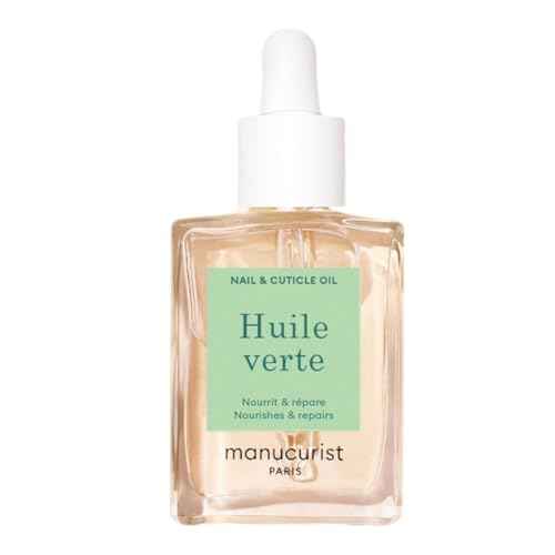 Manucurist Green Oil Nail Care - Nail & Cuticle Oil for Nails - Nourishes and Regenerates Nails and Cuticles - Promotes Growth - Blend of 6 Oils - 99% Bio-Sourced - Nail Care - 0.5 fl oz Bottle