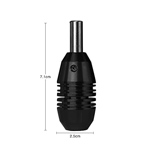 ATOMUS 24mm Tattoo Grip Handle - Aluminum Screw Lock Tattoo Needle Grip 2mm Thread - Non Slip Tattoo Machine Grip for Artists