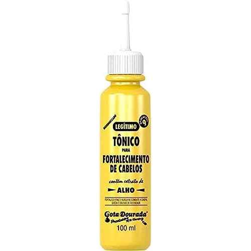 Gota Dourada Extraordinario Tonico para Fortalecimento de cabelos (hair tonic with garlic extract) Pack of 04, 100ml
