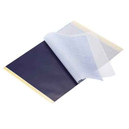 Boolavard Tattoo Transfer Paper - 30 Sheets, 8.5" x 11" Thermal Stencil Paper for Tattoos, Custom Designs, Water Resistant, Adults