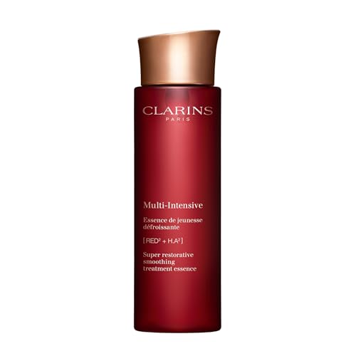 CLARINS Super Restorative Treatment Essence | Anti-Aging Face Lotion For Mature Skin Weakened By Hormonal Changes | Visibly Smoothes, Refines Pores, Softens Skin and Restores Radiance | 6.7 Fl Oz