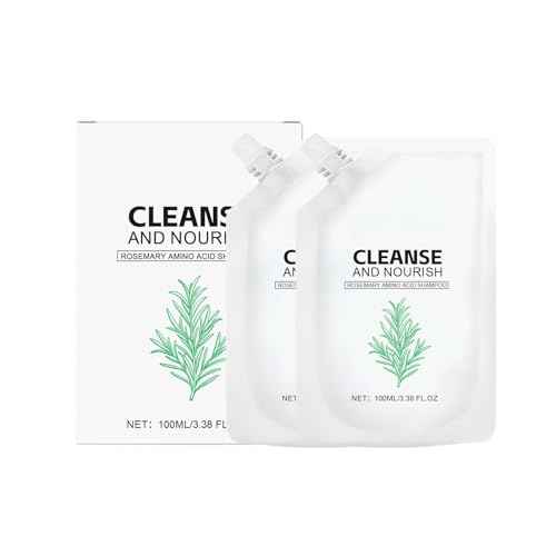 2PCS Rosemary Amino Acid Shampoo, Hair Growth Shampoo for Thinning Hair Women and Men Hair Loss, Controls Oily, Thicken & Strengthen Scalp