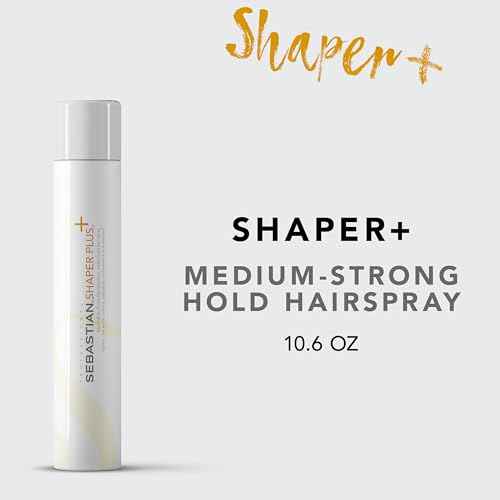 Sebastian Professional Shaper Plus Hairspray | Touchable, Humidity Resistant, Extra Hold | 24 Hour Flexible Styling Control | For All Hair Types