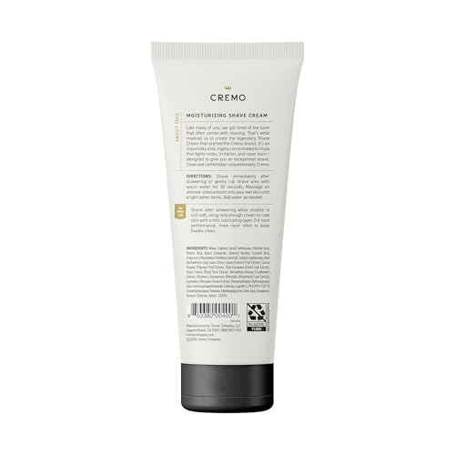Cremo Shaving Cream Mens, Astonishingly Superior Ultra-Slick Shaving Cream for Men, Fights Nicks, Cuts And Razor Burn, 6 Fl Oz (2 Pack)