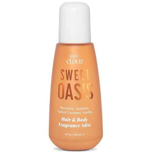 Saint Cloud Sweet Oasis Hair & Body Fragrance Mist w/Pistachio, Jasmine, Salted Caramel & Vanilla | Long-lasting, Refreshing, and Luxurious Scent for Head-to-Toe Freshness, 8 Fl Oz
