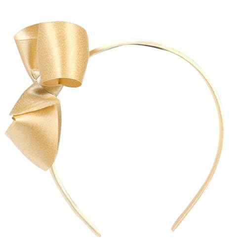 Boutique Hair Bow Headbands for Kids, Toddlers, and Girls - Gold