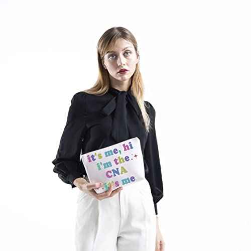 CNA Gift Certified Nursing Assistant Gift It's Me, Hi I'm The CNA It's Me Zipper Makeup Bag Nurse Gift (CNA)