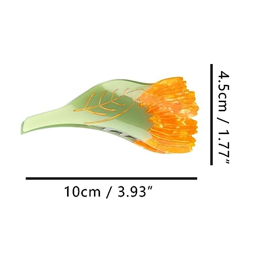 Calendula Claw Clip,Acetate Hair Clips,Small Hair Clips for Women