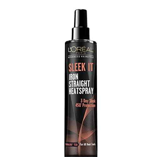 L'Or?al Paris Advanced Hairstyle Sleek It Iron Straight Heat Spray, 5.7 Ounce