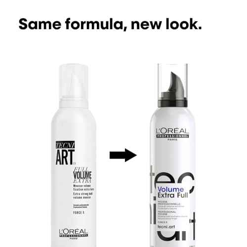 L'Or?al Professionnel Paris Full Volume Extra - Styling Mousse For All Hair Types, Provides Strong Hold