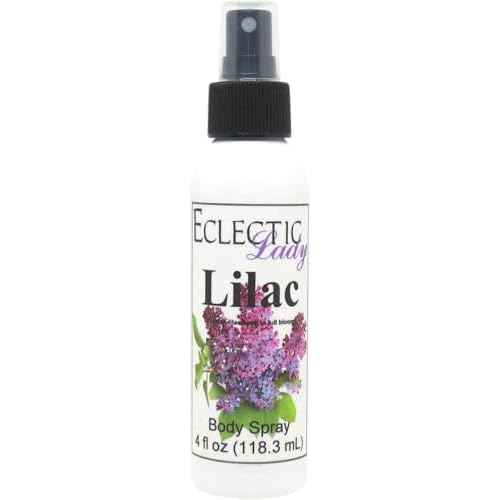 Eclectic Lady Lilac Body Spray, 2 ounces, Body Mist for Women with Clean, Light & Gentle Fragrance, Cologne with Soft, Subtle Aroma For Daily Use