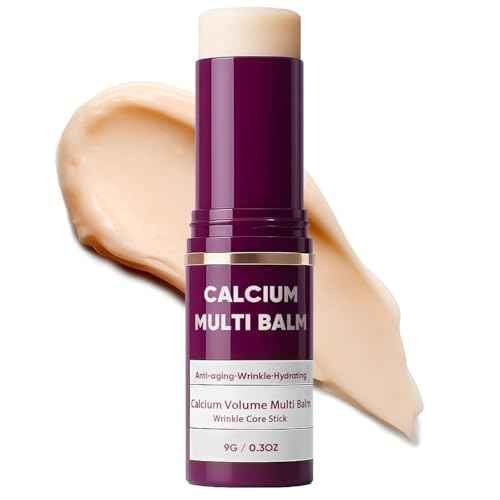 Cemenrete Calcium Volume Multi Balm Stick, Anti Wrinkle Calcium Balm, Anti-aging, Sagging, Wrinkles, Hydrating, Almond & Vitamin E for Lip Balm Eye Cream Neck (1)