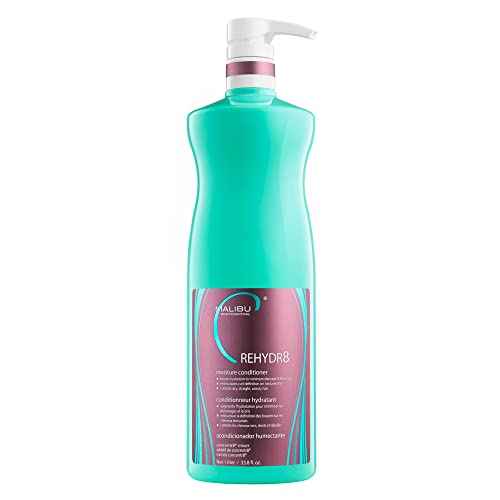 Malibu C REHYDR8 Moisture Conditioner - Hydration Boosting Concentrate for Dry, Brittle Hair - Strand Reviving, Hydrating Conditioner for All Hair Types