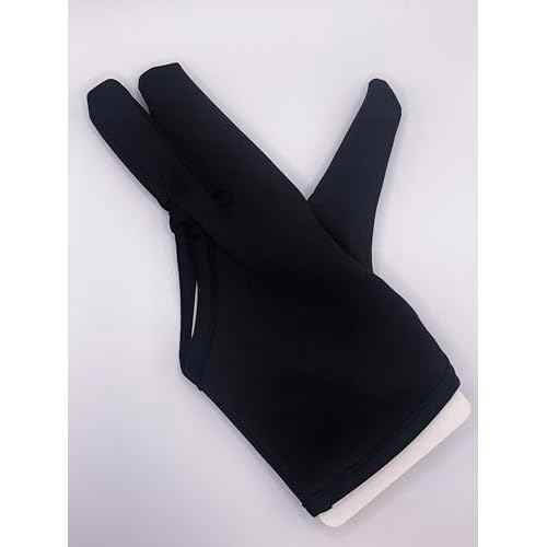 Heat Resistant Gloves for Hair Styling Curling, for Barber, Hair Straightening, Keratin Treatment, Curling, Flat Iron, 3 Fingers Glove Hairdressing, Hand Protective Glove, Black, 1 Pcs