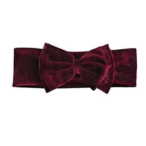 5PCS Christmas Velvet Headbands for Baby Girls,Girls Bows Hair Bands Photography Props Hairbands