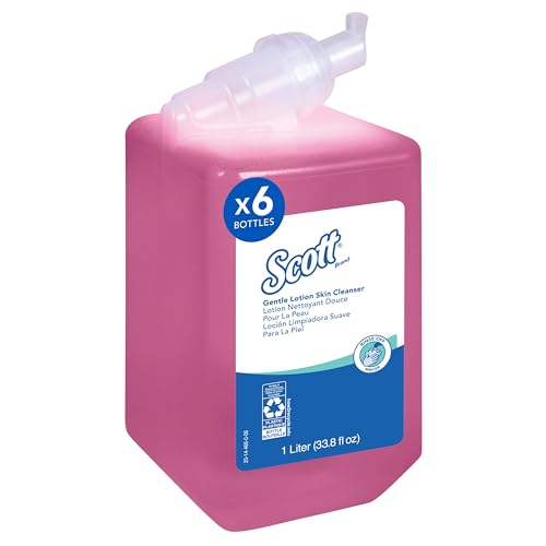 Scott¢ç Gentle Lotion Skin Cleanser (91556), Floral, Pink, 1.0 L Bottles, 1 Bottle